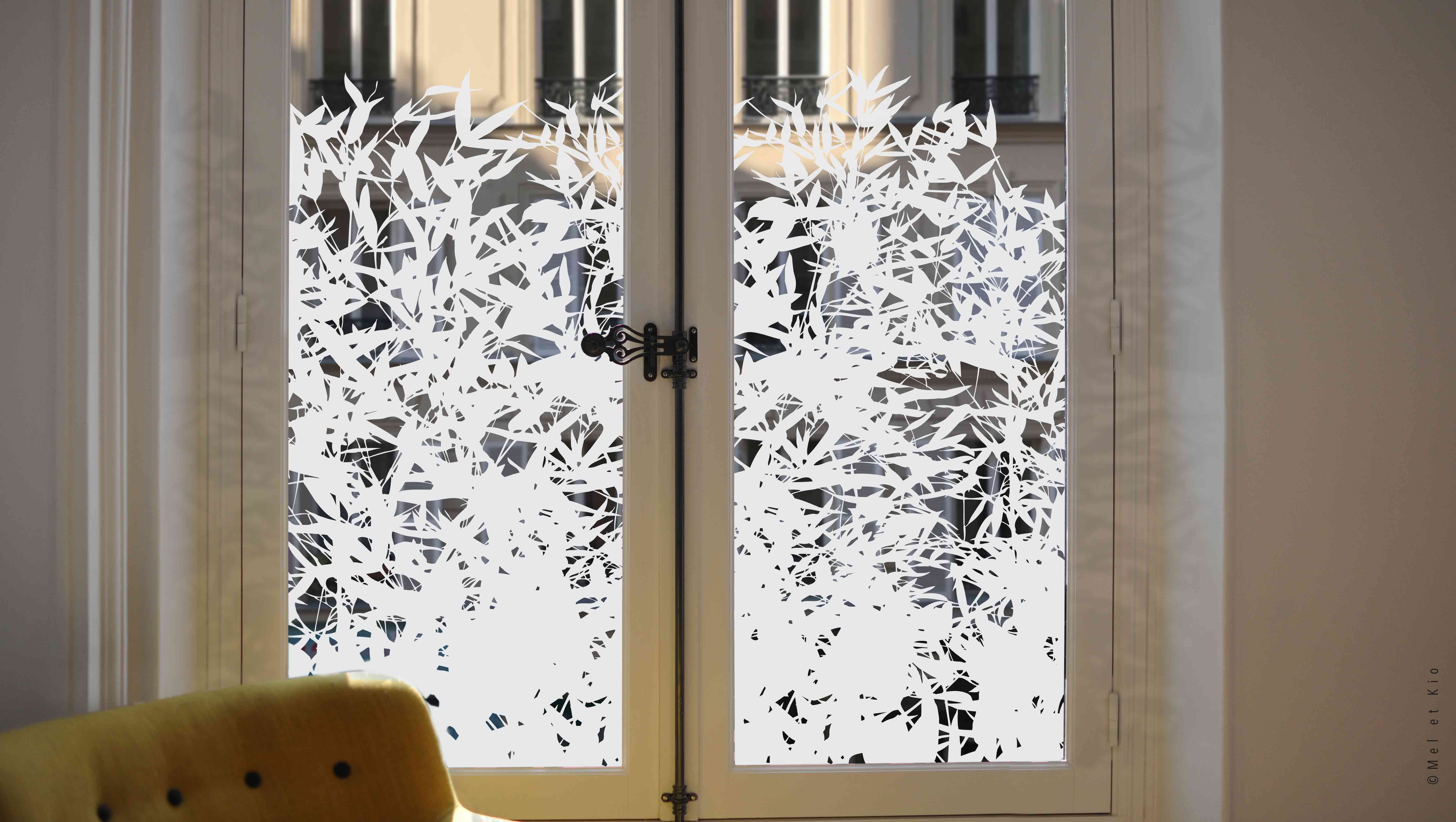 Sticker opacifiant Vitre Bohème - Film occultant Fenêtre et vitrage